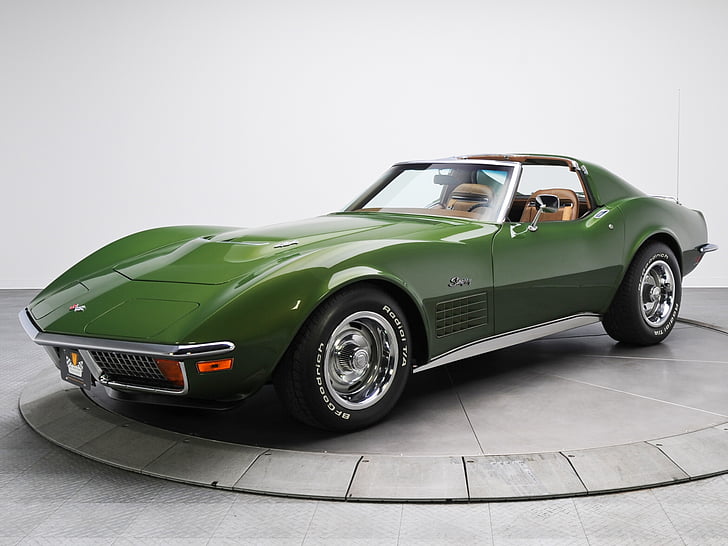 1970, 454, chevrolet, classic, corvette, muscle, stingray, supercar, HD wallpaper