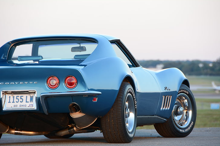 1969, chevrolet, classic, corvette, muscle, old, original, stingray, HD wallpaper