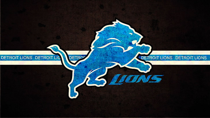 Detroit Lions, American football, NFL, logo, representation, HD wallpaper