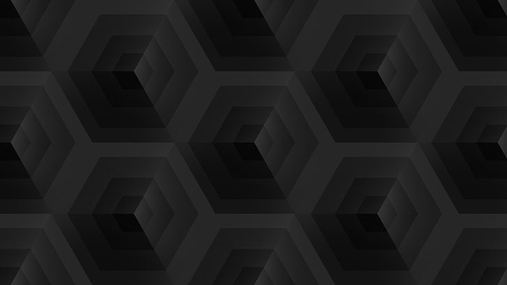 white and black area rug, dark, cube, square, tile, simple, backgrounds, HD wallpaper