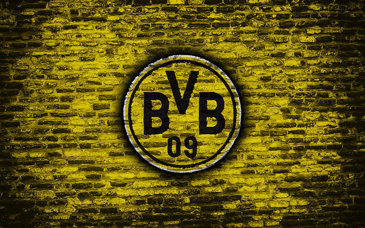 Soccer, Borussia Dortmund, BVB, Emblem, Logo, HD wallpaper