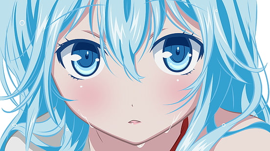 HD wallpaper: blue eyes vector wet blue hair transparent denpa onna to  seishun otoko touwa erio anime girls 400 Anime Hot Anime HD Art | Wallpaper  Flare
