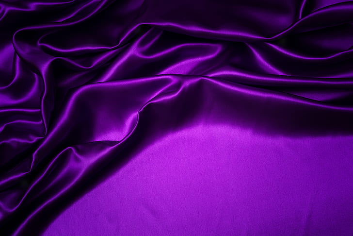purple, background, silk, fabric, folds, texture, HD wallpaper