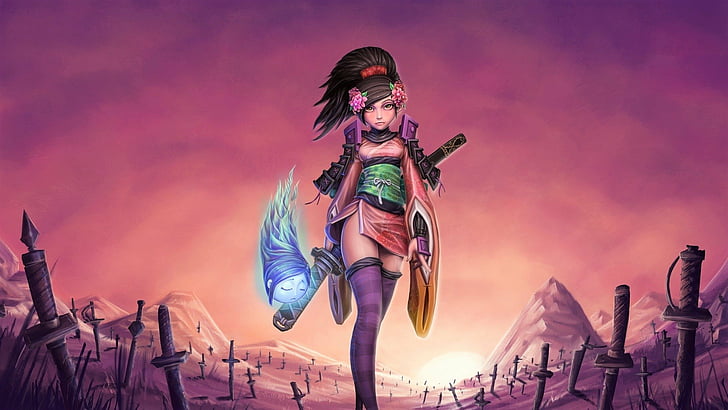 HD wallpaper: Video Game, Muramasa: The Demon Blade, Anime, Girl, Samurai |  Wallpaper Flare