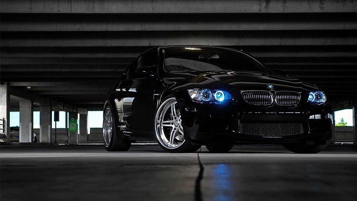 black BMW coupe, car, black cars, vehicle, BMW M3 , mode of transportation