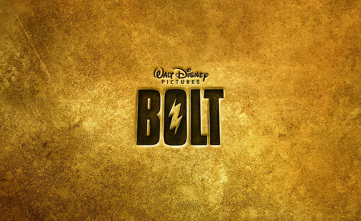 Bolt Logo, Disney Bolt wallpaper, Cartoons, animated comedy film, HD wallpaper