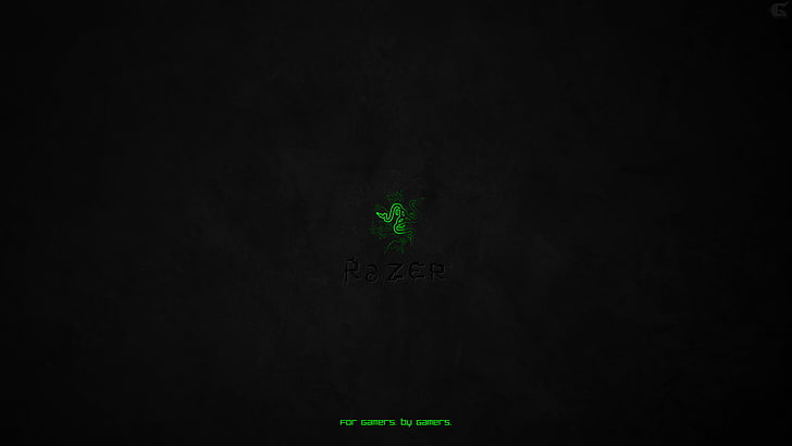 Razer HD wallpaper, logo, video games, blackboard, backgrounds