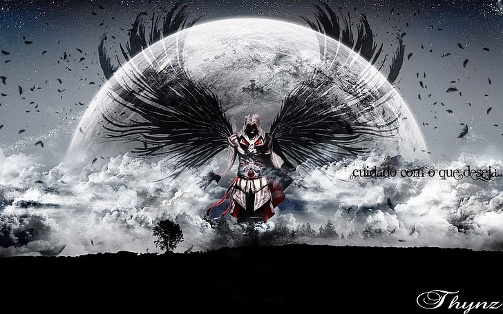 character with wings illustration, Assassin's Creed, Assassin's Creed: Revelations