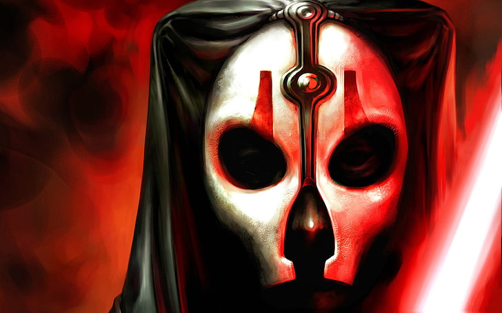 face, mask, Star Wars, lightsaber, Knights of the Old Republic, HD wallpaper