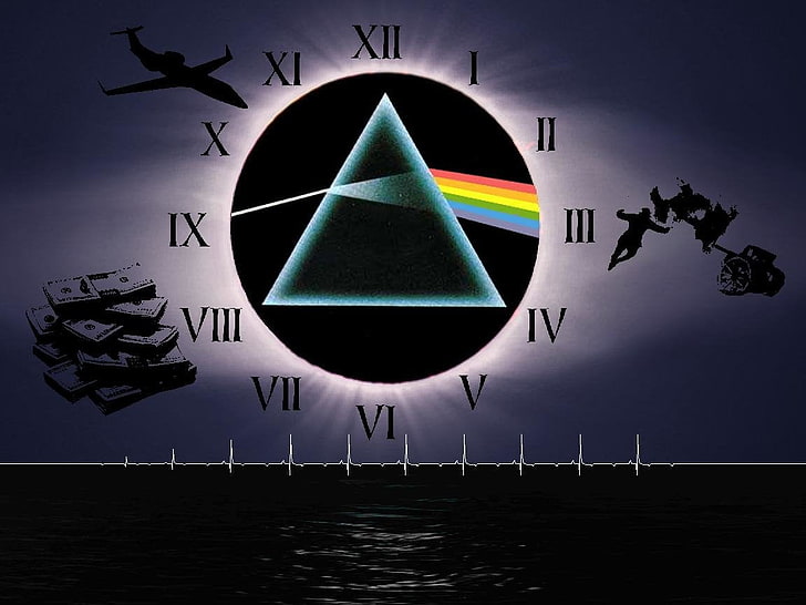 Wallpaper Music, Space, Triangle, Pink Floyd, Art, Prism, Rock, Dark side  of the moon for mobile and desktop, section музыка, resolution 1920x1080 -  download