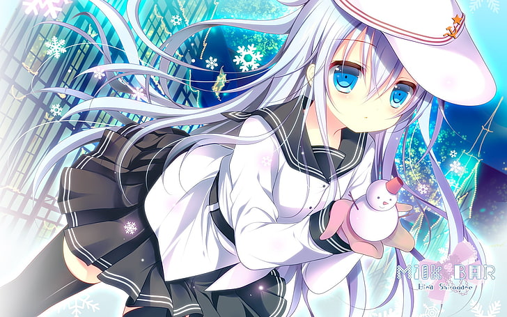 Milk Bar female anime character illustration, snow, winter, Kantai Collection, HD wallpaper