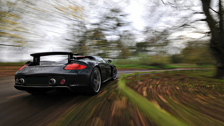 Porsche Carrera GT Motion Blur HD, cars