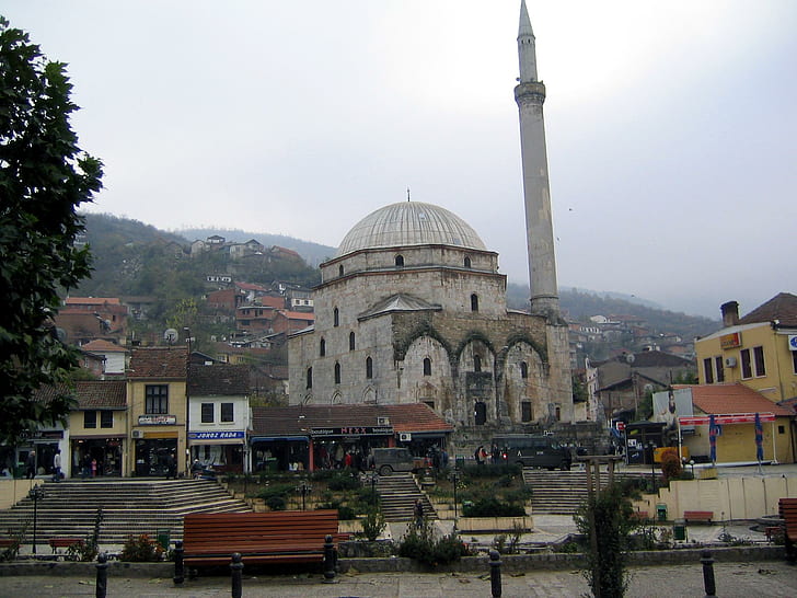 Sinan Pasha Mosque, srbija, kosova, serbia, sinanpashamosque, HD wallpaper