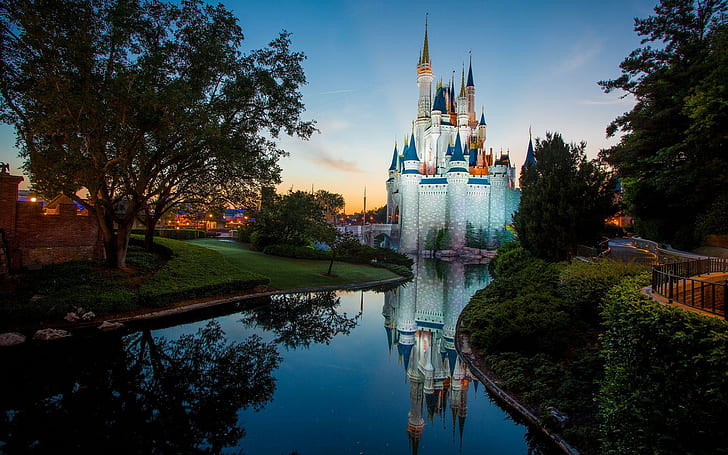 HD wallpaper: Disneyland castle, world