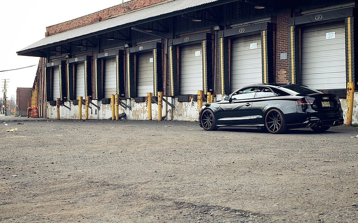 Audi S5 HD, black coupe, cars