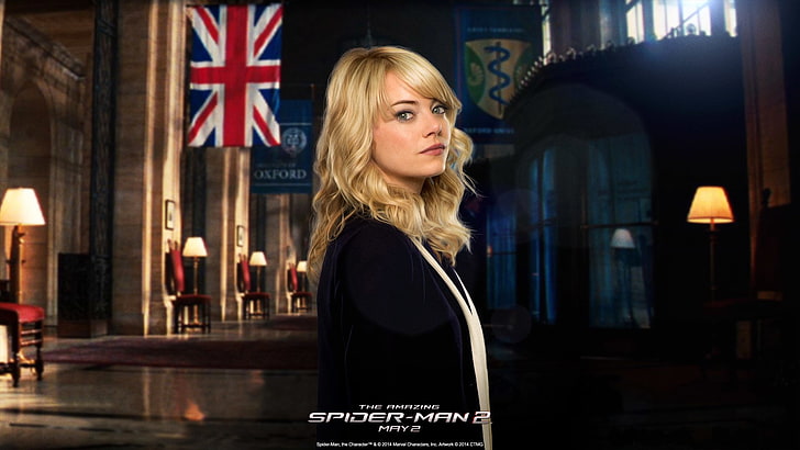 Spider-Man, The Amazing Spider-Man 2 , Emma Stone, Gwen Stacy, HD wallpaper