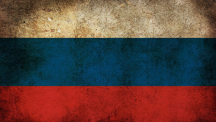 white, red, and blue striped flag, texture, background, russia