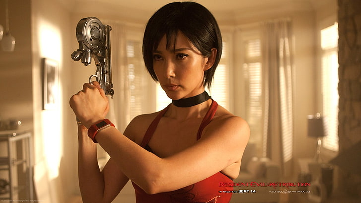 movies, Resident Evil: Retribution, ada wong, Li Bingbing, choker, HD wallpaper