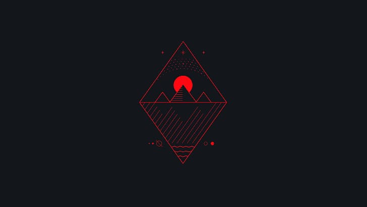 Black and red minimalist HD wallpapers  Pxfuel