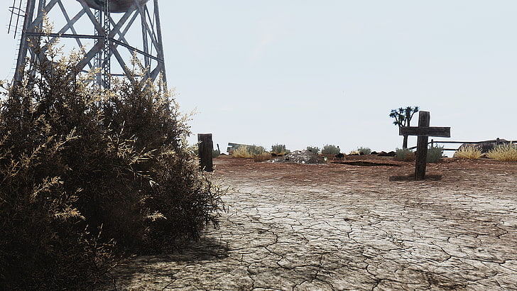 gray metal frame, Fallout, Fallout: New Vegas, apocalyptic, ENB, HD wallpaper