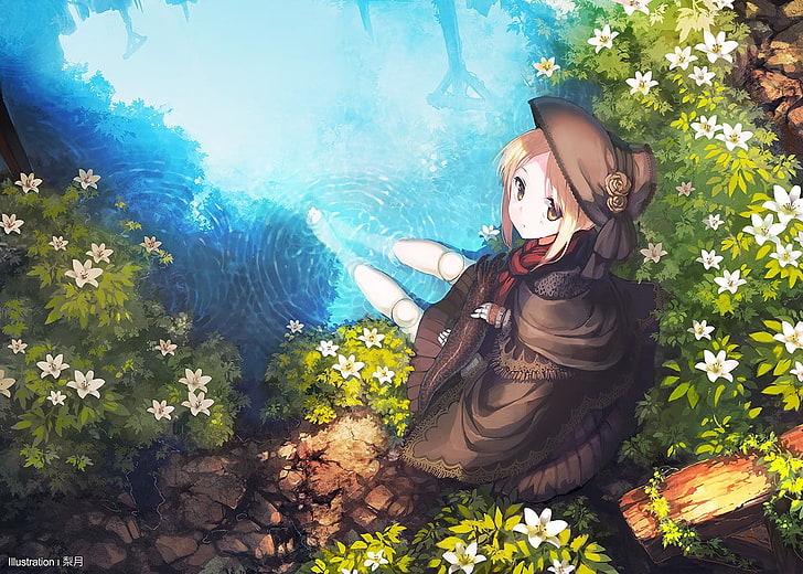 Anime Girl Wallpaper Nature gambar ke 4