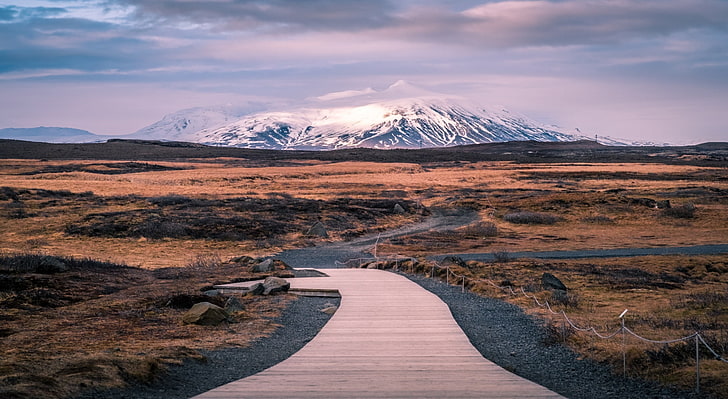 Tindfjallajokull stratovolcano, Iceland, Europe, Travel, Nature