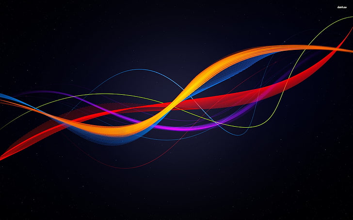 Hd Wallpaper Abstract Waves Multi Colored No People Long Exposure Night Wallpaper Flare