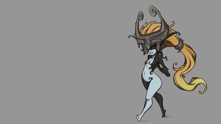 illustration of woman with yellow hair, Midna, The Legend of Zelda: Twilight Princess, HD wallpaper