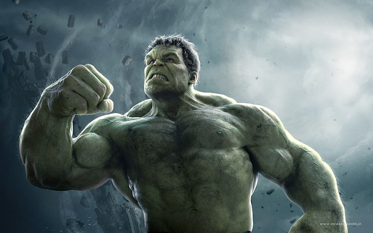 Hulk, Avengers: Age of Ultron, The Avengers, shirtless, muscular build, HD wallpaper