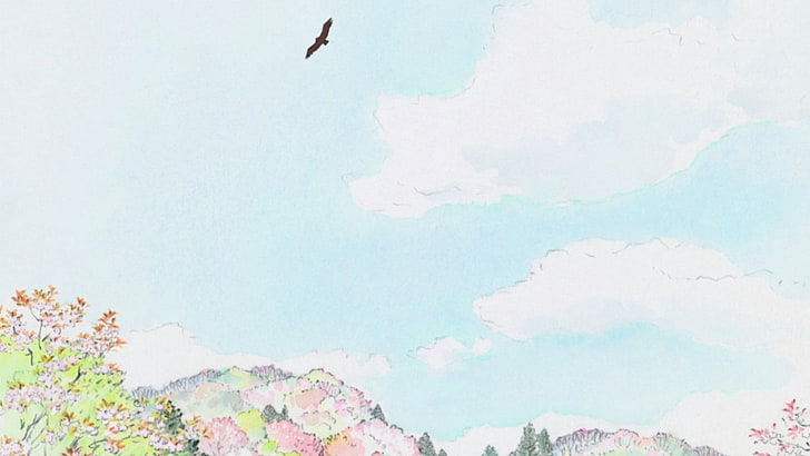 The Tale of Princess Kaguya, animated movies, no people, beauty in nature
