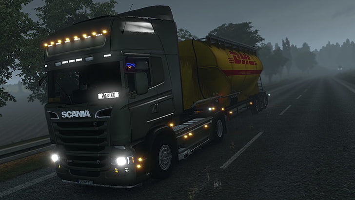 Scania, Euro Truck Simulator 2, trucks, transportation, mode of transportation, HD wallpaper