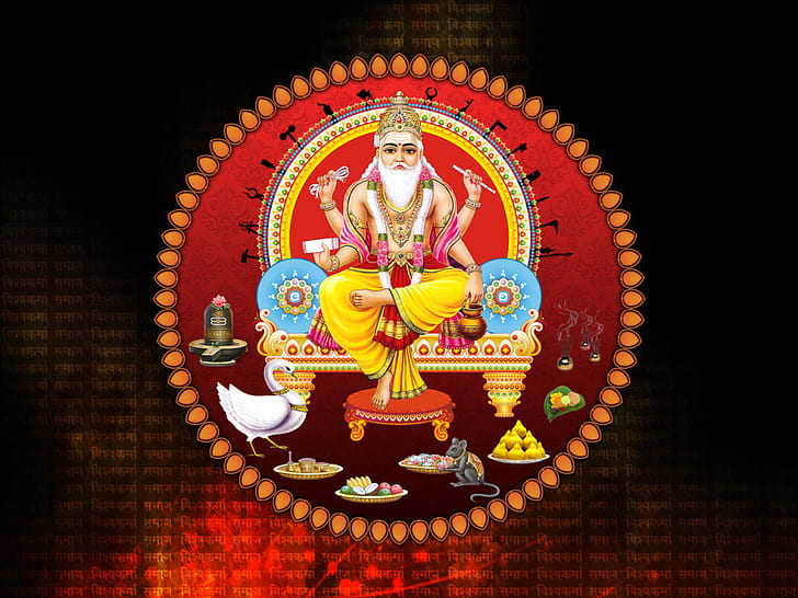 HD wallpaper: vishwakarma Hindu God- | Wallpaper Flare