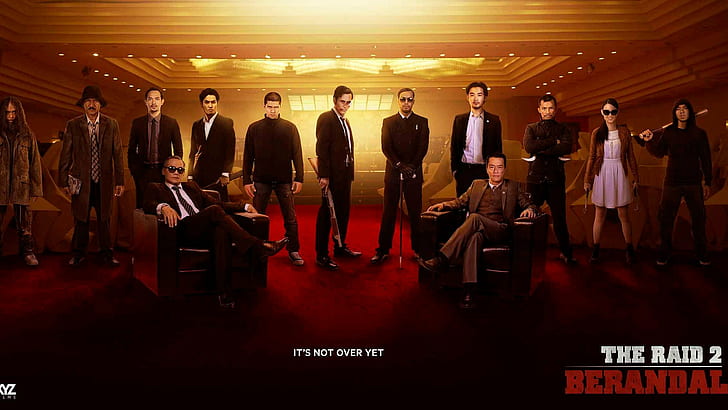 the raid 2 movie poster, group of people, indoors, men, adult, HD wallpaper