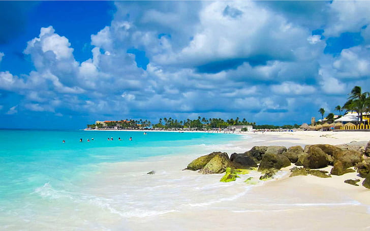 Palm Beach Aruba Is An Integral Part Of The Kingdom Of The Netherlands In The Southern Caribbean Along The Coast Of Venezuela South America 1920×1200