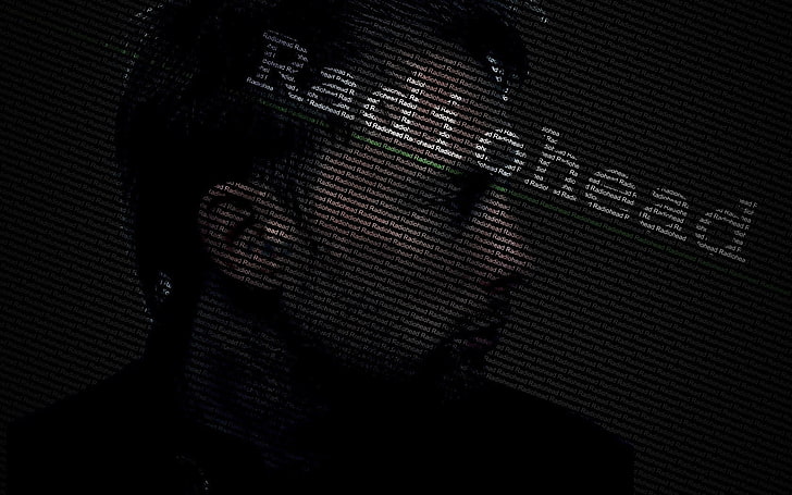 Rediohead text, radiohead, soloist, graphics, sign, people, concepts And Ideas, HD wallpaper