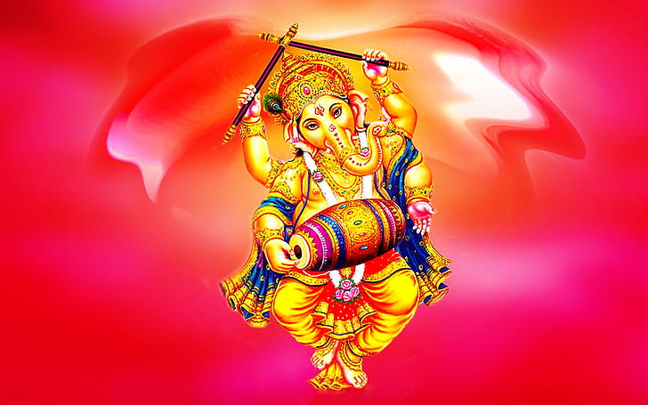 Lord Ganesha Indian Dancing Desktop Hd Wallpaper For Mobile Phones Tablet And Pc 1920×1200
