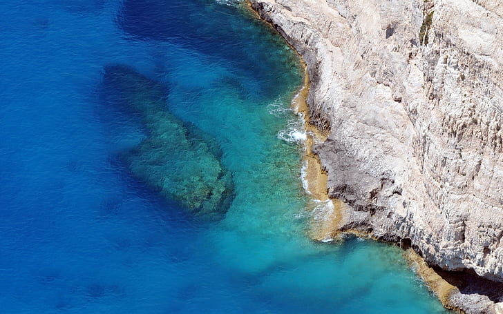 landscape, nature, coast, navagio beach, Greece, HD wallpaper