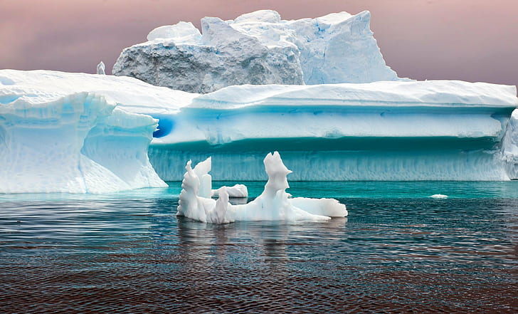 white ice form during daytime, Icebergs, Christopher Michel, antarctica
