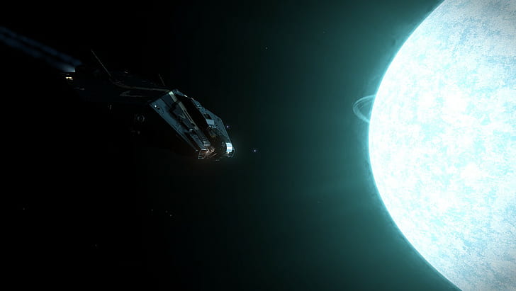 ASP Explorer, Elite: Dangerous, planet, spaceship, stars