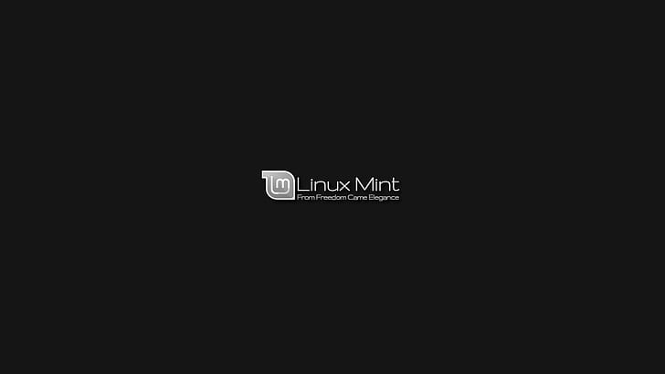 Linux Mint, Linux, GNU, Logo, Simple Background