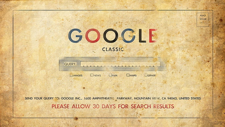 Google Classic HD, form, mail, old, paper, postage, stamp, worn, HD wallpaper