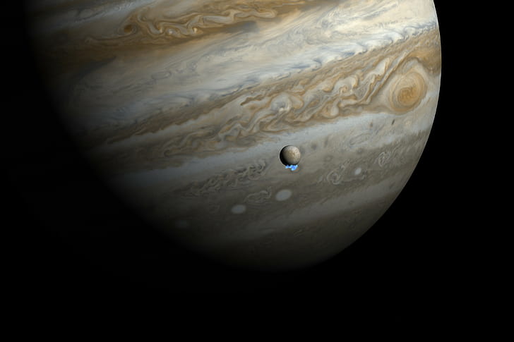 Jupiter, planet, Moon, space, Solar System, Europa, HD wallpaper