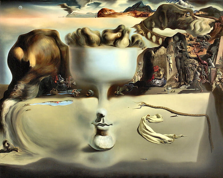 Salvador Dali Painting, art, surrealism, surrealist, beautiful, HD wallpaper