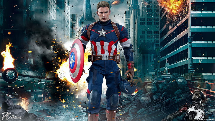 Marvel Captain America Chris Evans The Avengers Age Of Ultron Movie Wallpaper Hd For Desktop 1920×1080