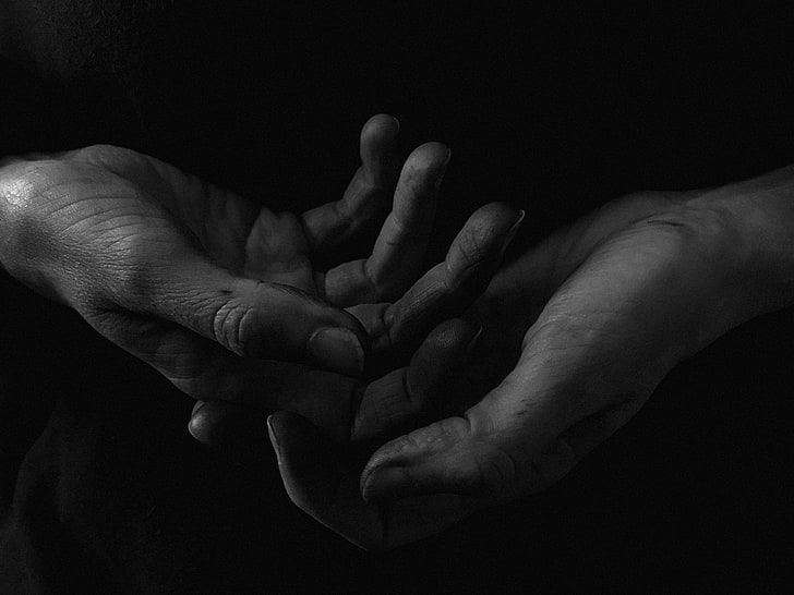 people, monochrome, dark, hands, 500px, Agnes Haus, human hand