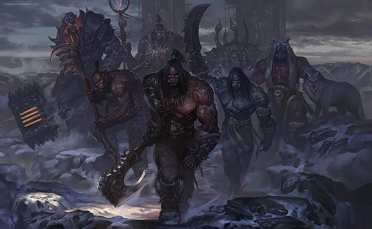 artwork, video games, World of Warcraft, orcs, World of Warcraft: Warlords of Draenor
