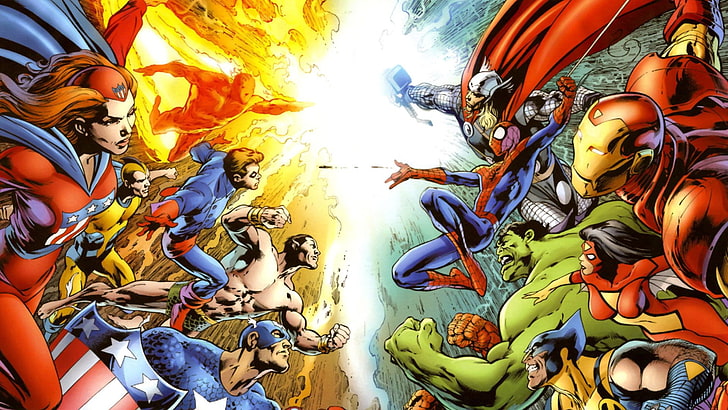 Comics, Marvel Comics, Avengers, Bucky Barnes, Captain America, HD wallpaper
