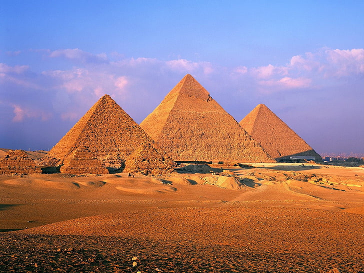 Pyramids of Giza, Egypt, cairo, great Pyramid, pharaoh, the Sphinx