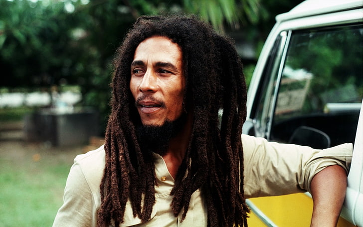 bob marley pc backgrounds hd, one person, smiling, happiness, HD wallpaper