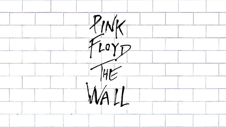 Pink Floyd The Wall text, album covers, white color, indoors, HD wallpaper